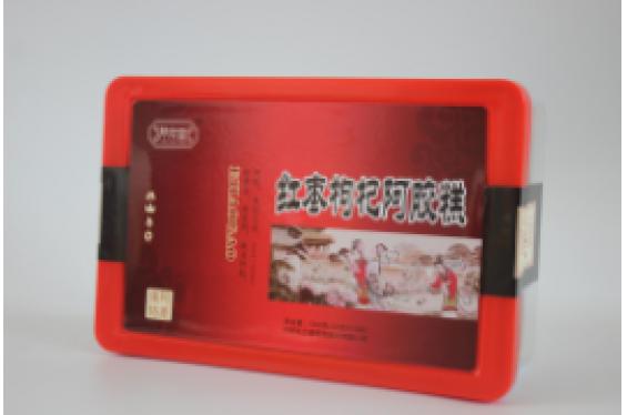 东阿 胶年堂阿胶糕（红枣枸杞型） 500g（10g*50块）/盒 塑料盒装