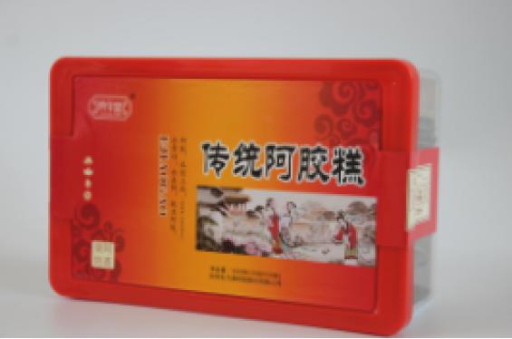 东阿 胶年堂阿胶糕（传统原味型） 500g（10g*50块）/盒  塑料盒装