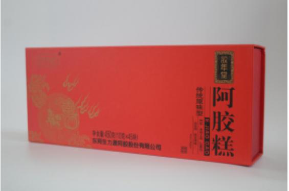 东阿 胶年堂阿胶糕（传统型）450g（10g*45块）/盒 仿木盒装